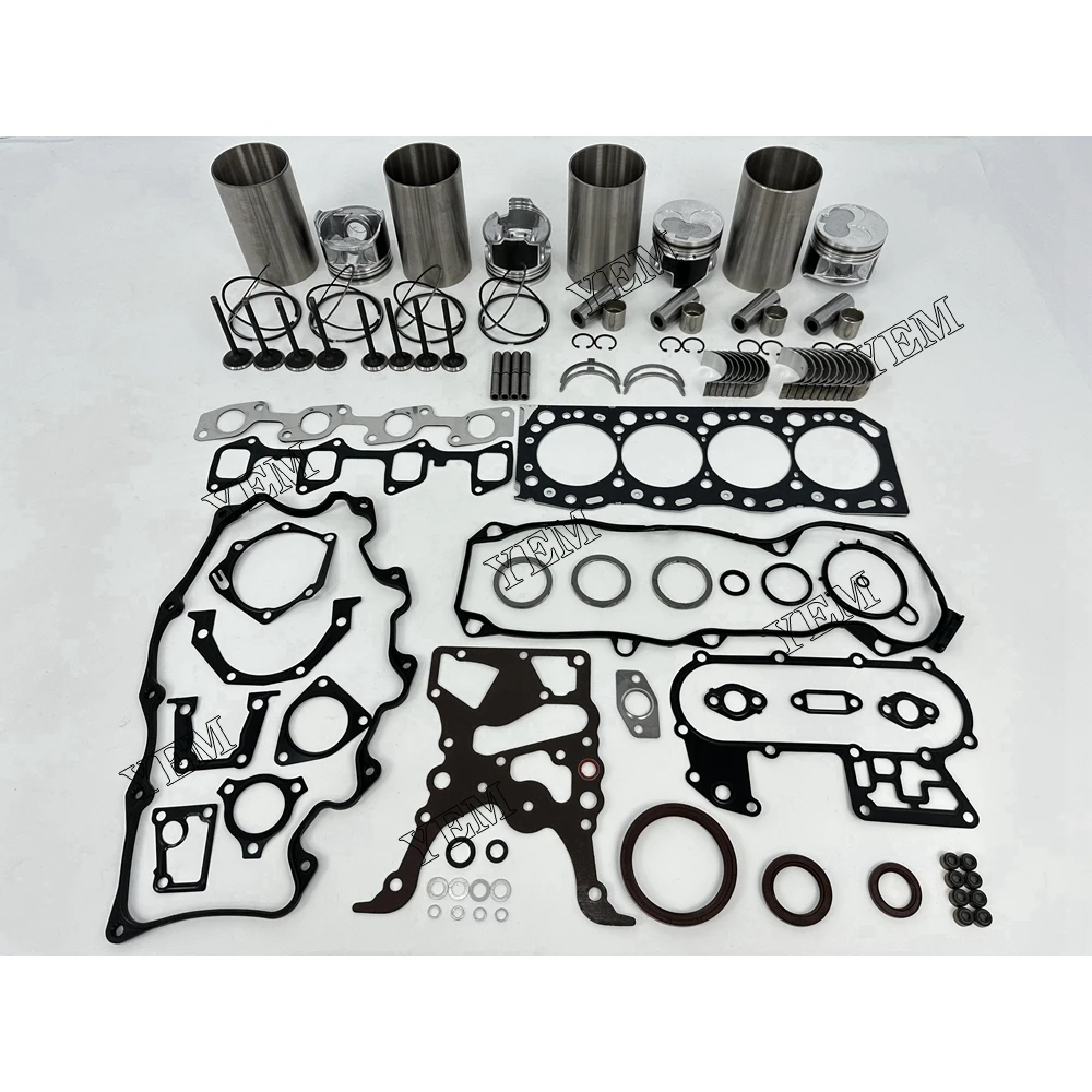 For Toyota 5L Cylinder Liner and Gasket Kit With Bearing Valve Guide Engine Parts