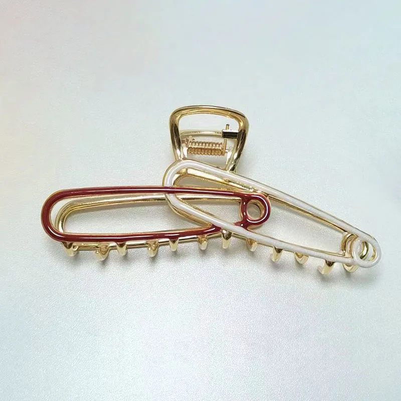 Genya Sample Paper Clip Hair Claws Handmade Metal  Hair Claw Clip No Damage Hair Accessories for Women Girls