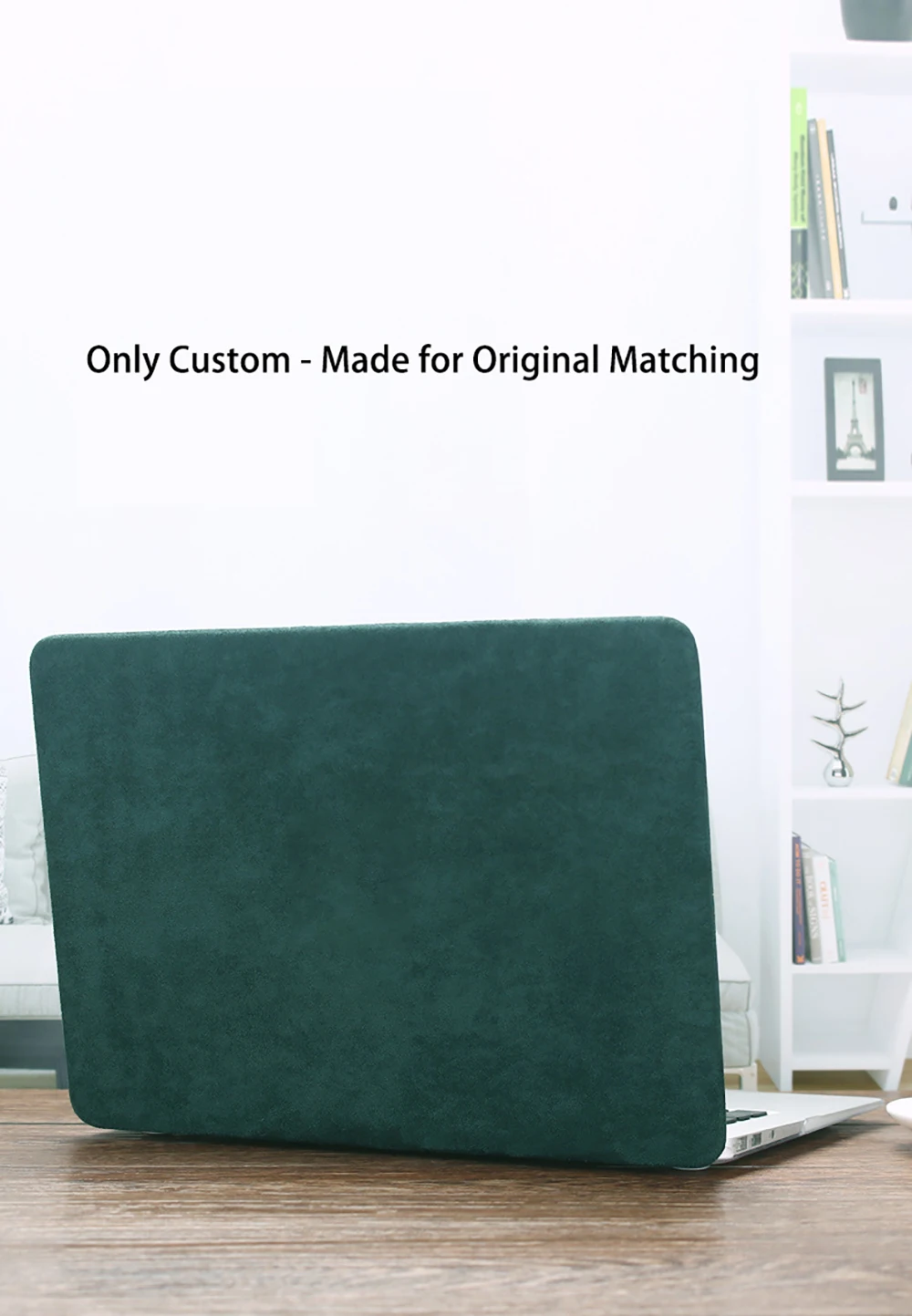product laudtec pu leather wood grain laptop case skin pu leather hard shell cover for mac book air 13 2025-3