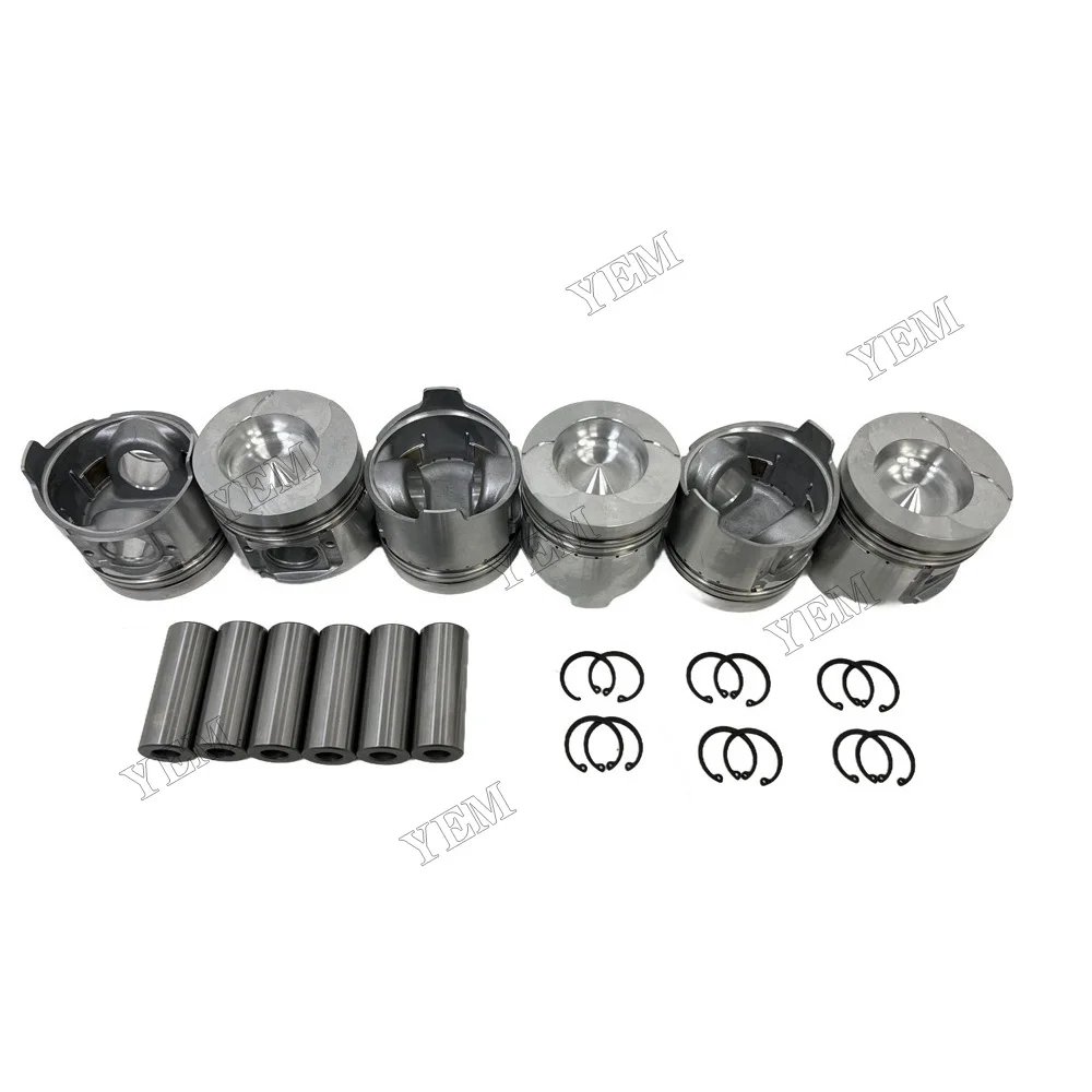 For Komatsu 6D95 Piston Kit High Performance Engine Parts 4