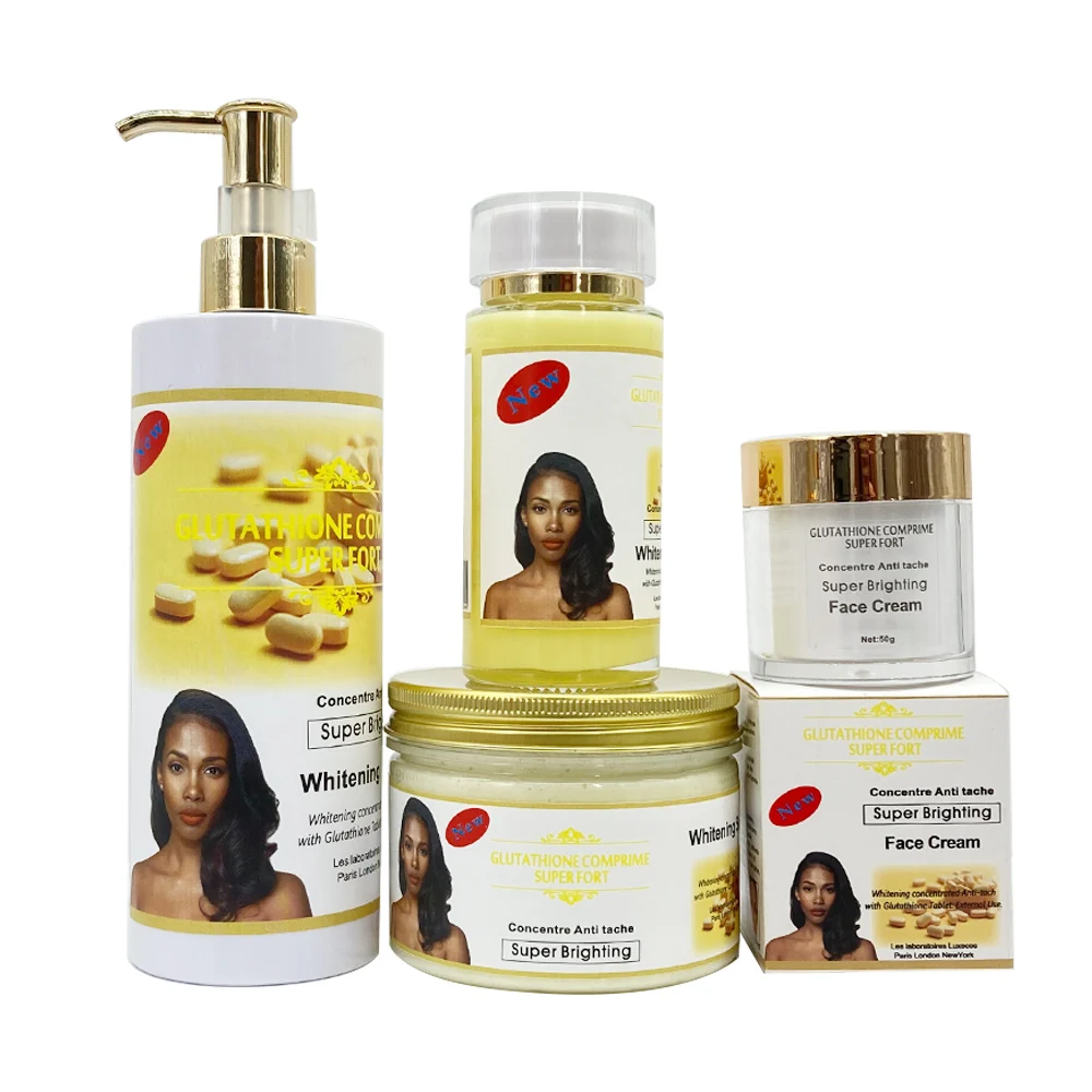 Logo OEM Concentr de Glutathion Naturel Anti-Taches Super claircissant avec Comprims de Glutathion Super Fort Kits de Soins de la Peau Logo OEM Concentr de Glutathion Naturel Anti-Taches Super claircissant avec Comprims de Glutathion Super Fort Kits de Soins de la Peau
