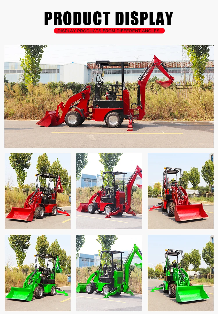 Mini Backhoe Tractor With Front End Loader Diesel Loader Bearing ...