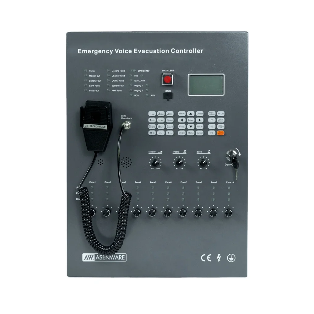 AW-EVC500 fire alarm Emergency Communication System panel Reliable fire ...