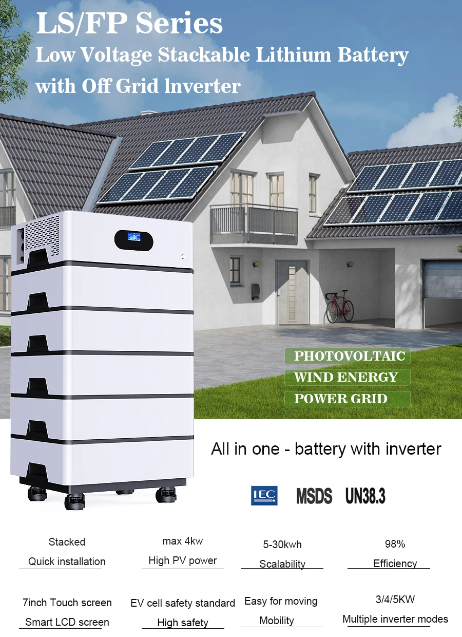CTS Home Solar Lifepo4 Stackable Battery Pack 48v 100ah 10kwh 20kwh 30kwh With 5KW Inverter