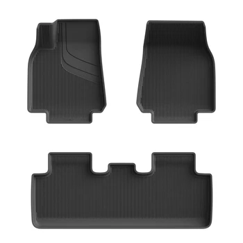 New 3Pcs TESLA Model Y All Weather Protection Anti Slip  Custom odorless TPE Car Floor Mats