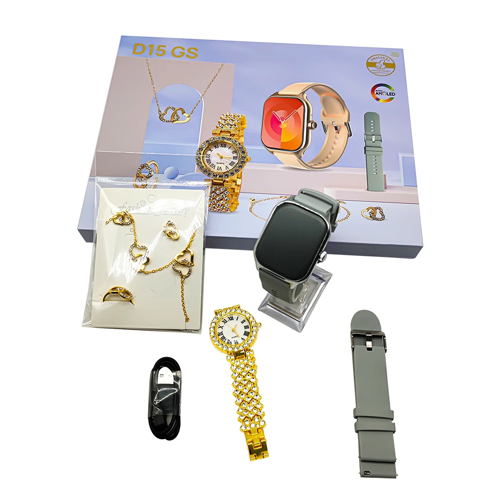 2024 Luxury Smart Watch D15 GS Reloj Intelligente Smartwatch Fitness Wrist Smart Watch PK A58 A59 Plus
