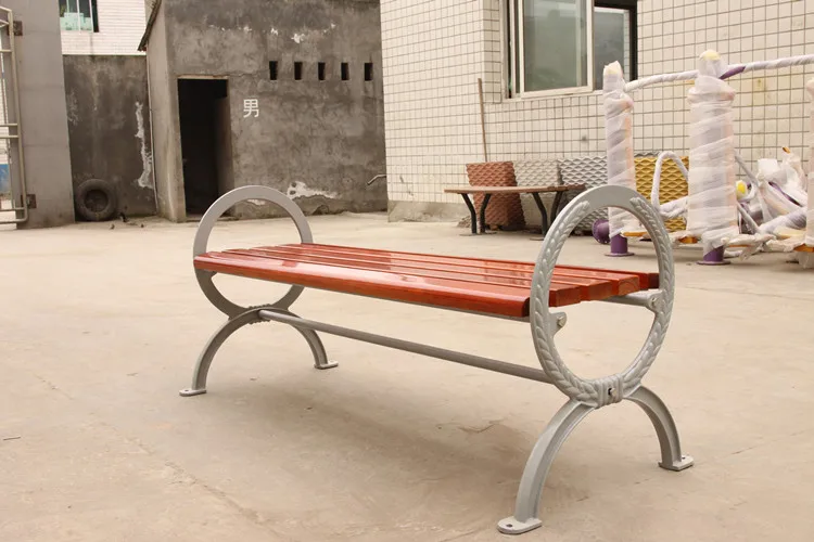 Outdoor Furniture No Back Wood Bench Seat Outside Hardwood