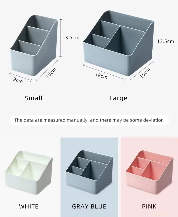 New Design Wholesale Price Plastic Multifunctional Storage Box With Compartment Office Supplies Desktop Organizer manufacture