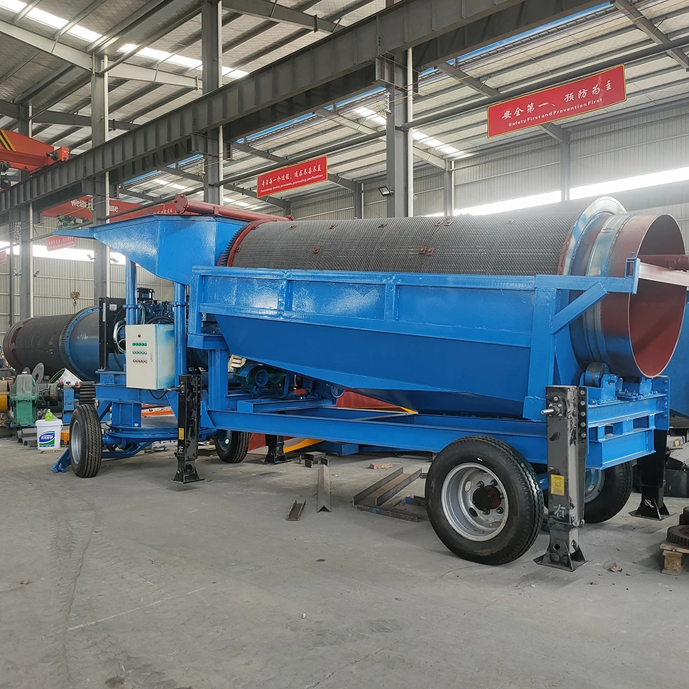 100TPH Large Capacity Trommel Screen for Gold and Diamond for Sale