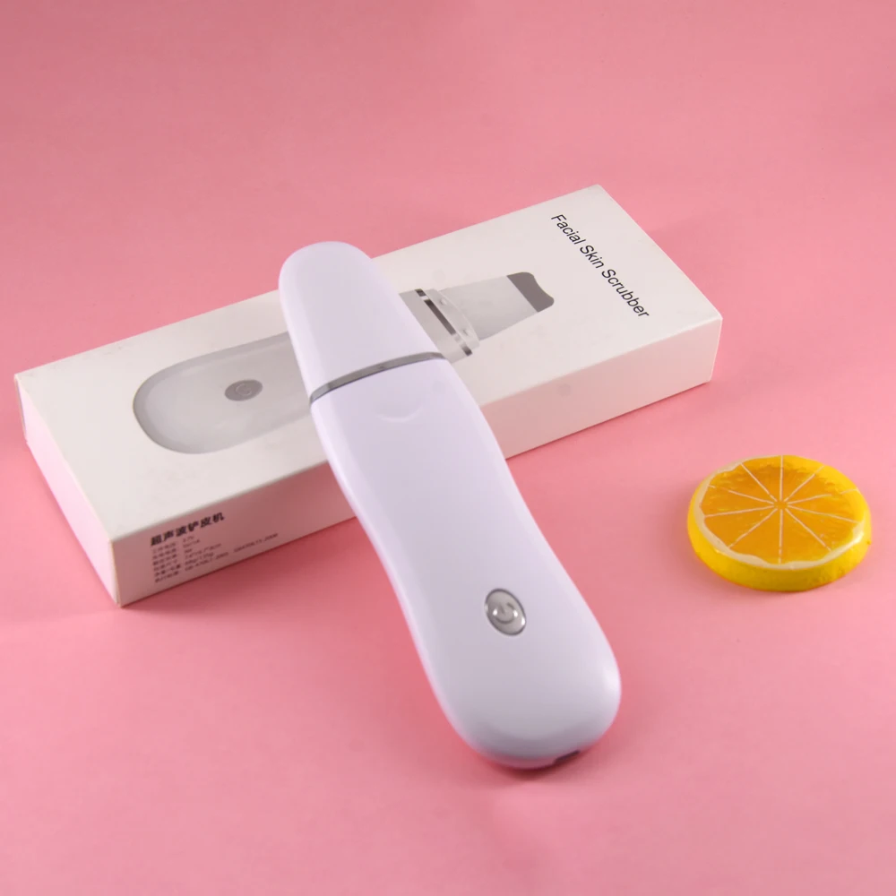 Хит продаж USB перезаряжаемый портативный ультразвуковой скребок для чистки кожи лица портативное устройство пилинга