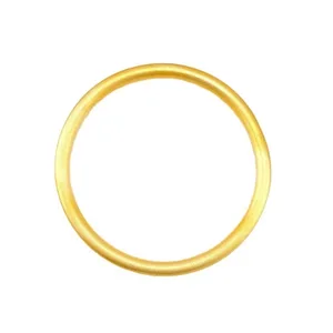2026 Ancient Law Inheritance 18K Gold Plated Trendy Bangles China-Chic Plain Women's National Style Anniversary
