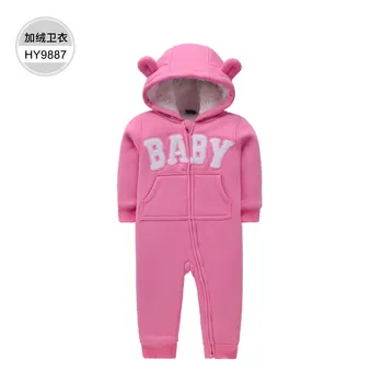 Factory Wholesale of Long Sleeved Winter Newborn Kids Clothing Girls Boys Kids Infant Rompers