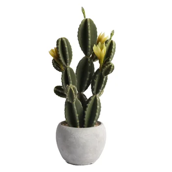 Original Design Emerald Color Indoor Decorative Plants Cactus Artificial Bonsai