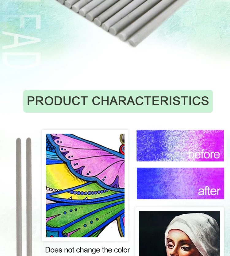 Professional Burnisher Pencil Lead Blending Pencil Lead Colorless