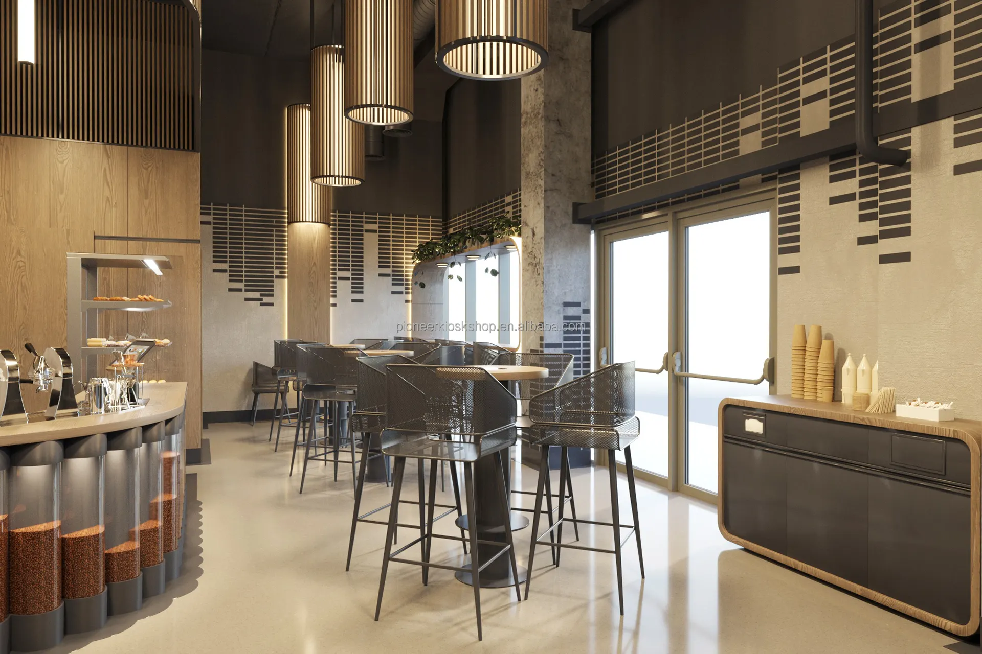 2022 Newest Coffee Shop Interior Design Restaurant Dining Furnitures