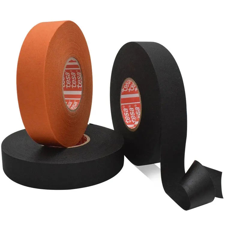 Wear resistance tesa high heat harness tape 51036 black&orange pet