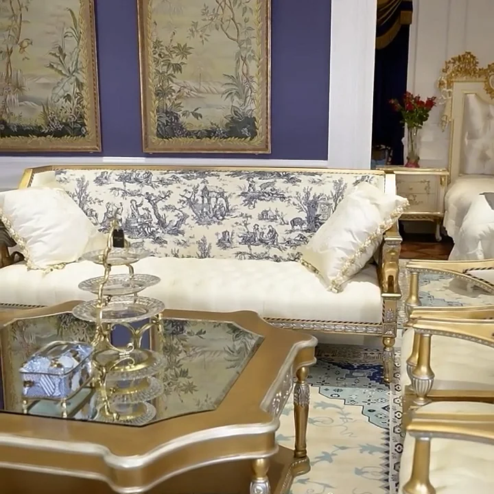 Antique Sofa Manufacturers European Style Classic Fabric Dubai