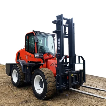 Multifunction CE EPA 3Ton 3.5Ton 5Ton 6Ton 4X4 Diesel 4WD Articulated Off-Road Forklifts All Rough Terrain Forklifts for Sale