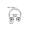 Titanium 1.2*6 3mm beads