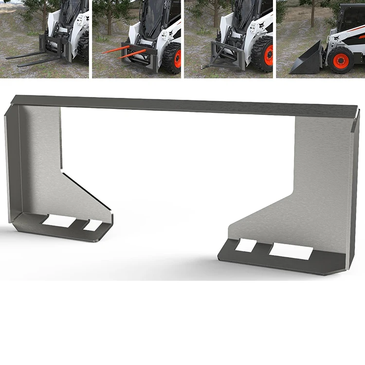 Jhmech Skid Steer Quick Attach Mount Plate Compatible With Kubota,Bobcat Tractors Heavy Duty