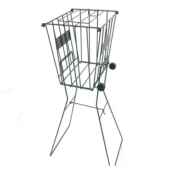Factory Direct Selling Movable Folding Multi Function Tennis Ball Basket for Tennis Ball Picking