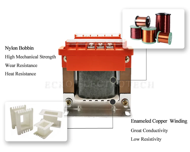 BK-100 Control Transformer 220V to 12V/24V/36V 100VA for Machine Tools and Equipment Isolated Safety Voltage Copper Wire Winding factory