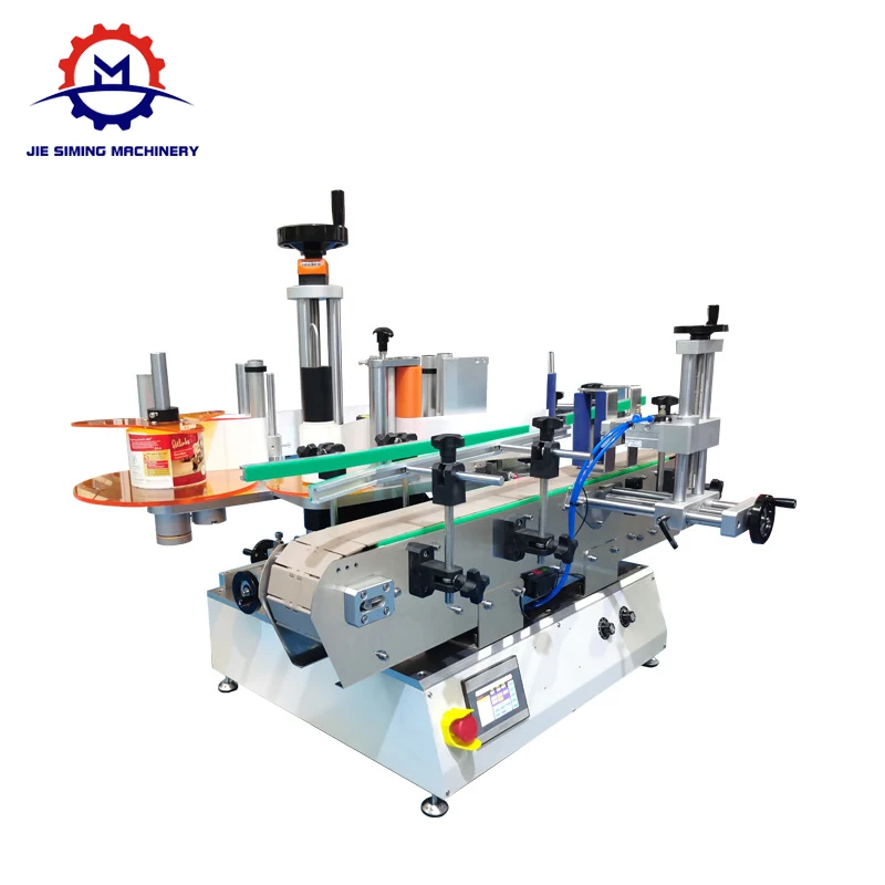 Jsm Semiautomatic Round Bottle Labeling Machine For Glass Plastic