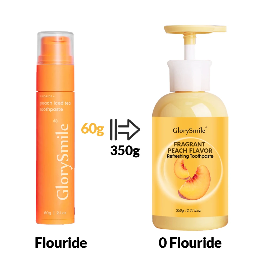 Glorysmile зубная паста с мощным очищающим ароматом 350 г флуридный насос оптовая продажа