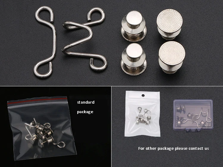 YN Make Tighter Button Adjuster for Pants Jeans Skirt Sleeves Jean Button Pins No Sewing Pants Clips Waist Buckle Set