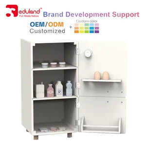 Best Unisex BPA-Free Kitchen Food Toys Set Five Star Separable Cabinet Air Fryer Sushi Maker Wooden Utensils for Kids Perfect