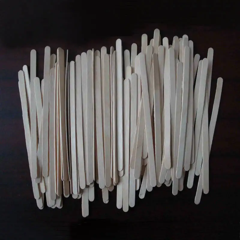110mm Disposable Wooden Stick Cafe Household Travel Coffee Stirrer for