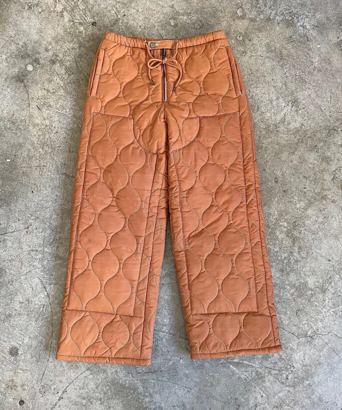 Custom Down Pants Puffy Blank Straight Leg Baggy Nylon Cotton Lightweight Warm Snow Skate Winter Trousers Puffer Pants for Men