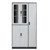 Mueble de cinco puertas bicolor gris y blanco