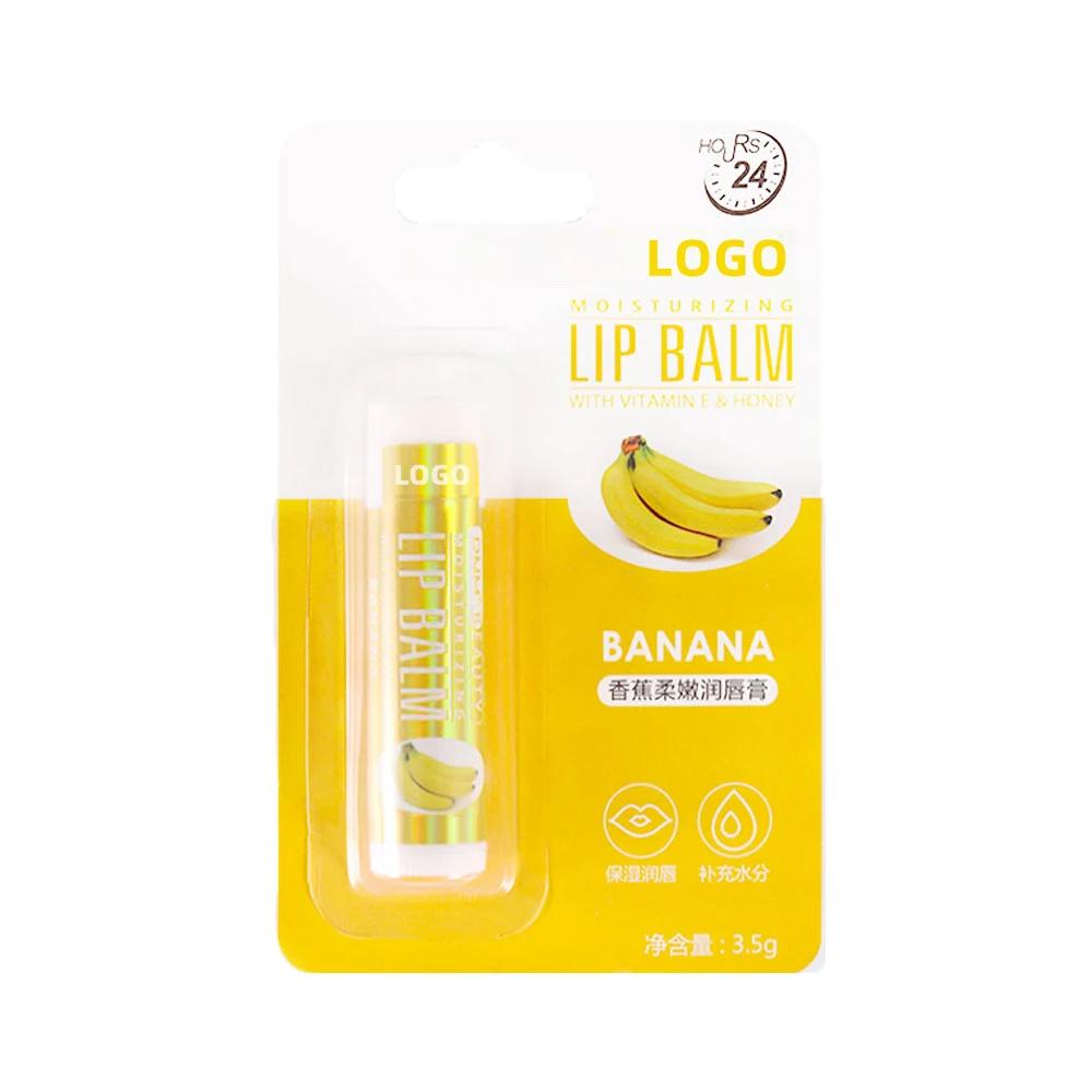 Natural Fruit Moisturizing Color With Temperature Change Lipstick Long Lasting Transparent Strawberry Peach Lip Balm