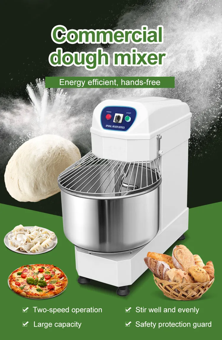 50kg 25kg 20kg Italian 100kg Industry 10kg Knead Spiral Flour Bread