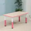 Light pink wood grain single table