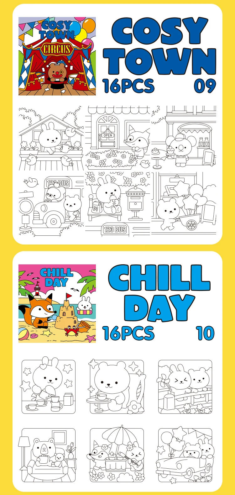 product custom wholesale factory paper printing service oem simple 2026 ins cute early education coloring books for kids adult-11