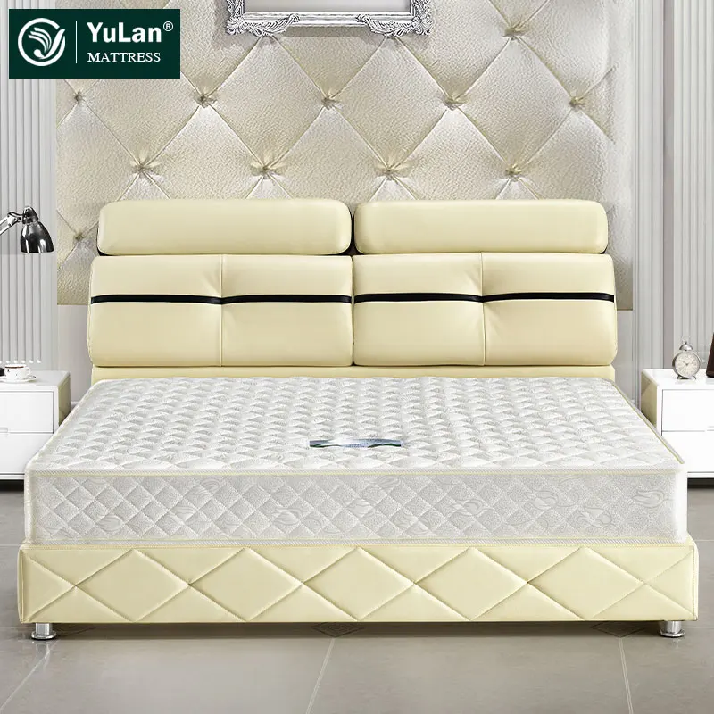 White wholesale high quality luxury king single spring mattress