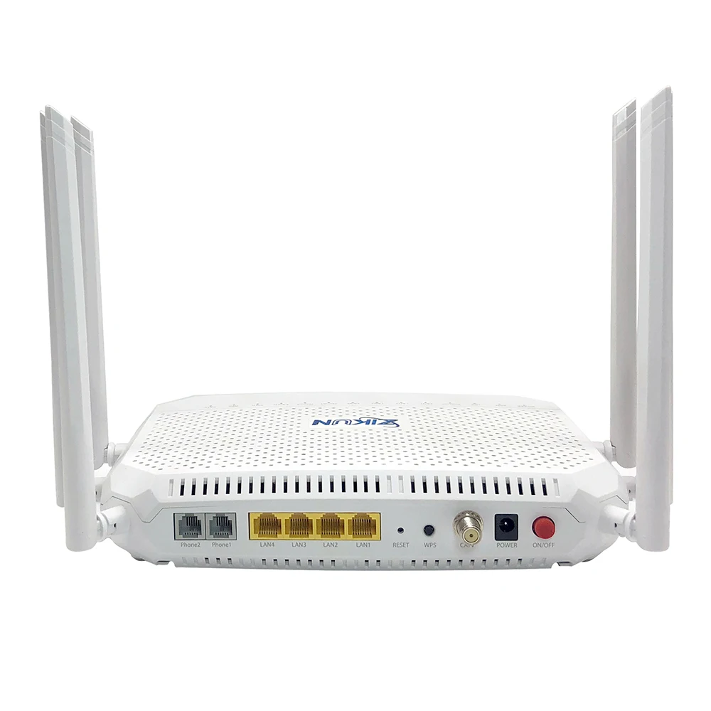 ZC-521T XPON 4GE 2POTS AC2100 WIFI 5 1CATV +WDM+AGC ONT Same as EG8247Q & EG8247W & EG8247W5-8T