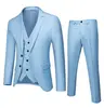 Two-button light blue