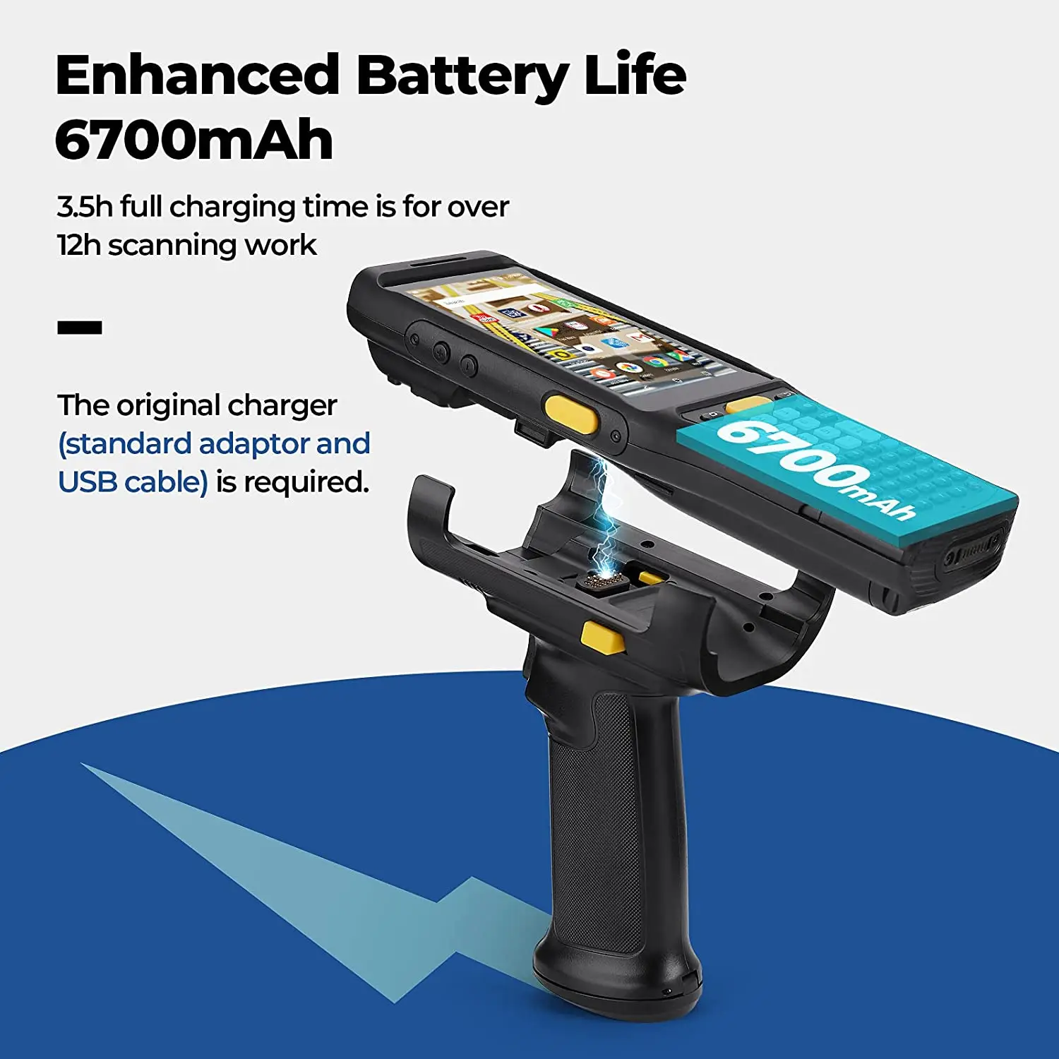 Source Android 11 PDA Long Range Barcode Scanner 2D Zebra 4750MR