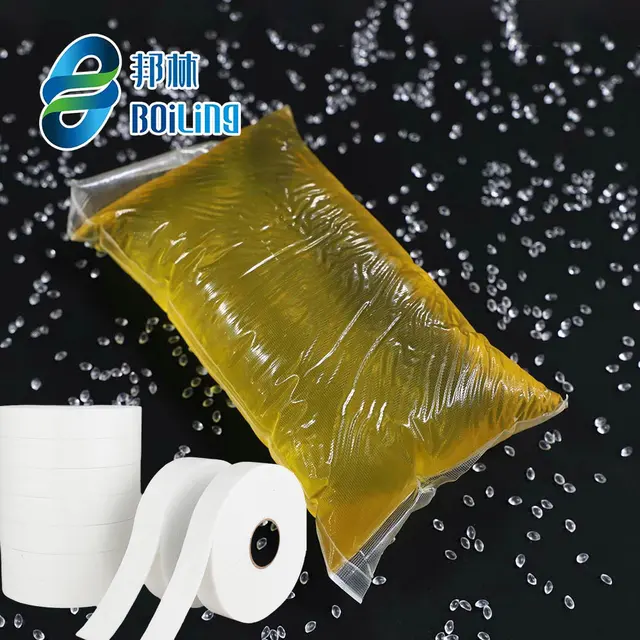 High Tack Synthetic Rubber-Based Formula Pressure Sensitive Hot Melt Glue for Construction Strong Adhesion on Foam Tapes