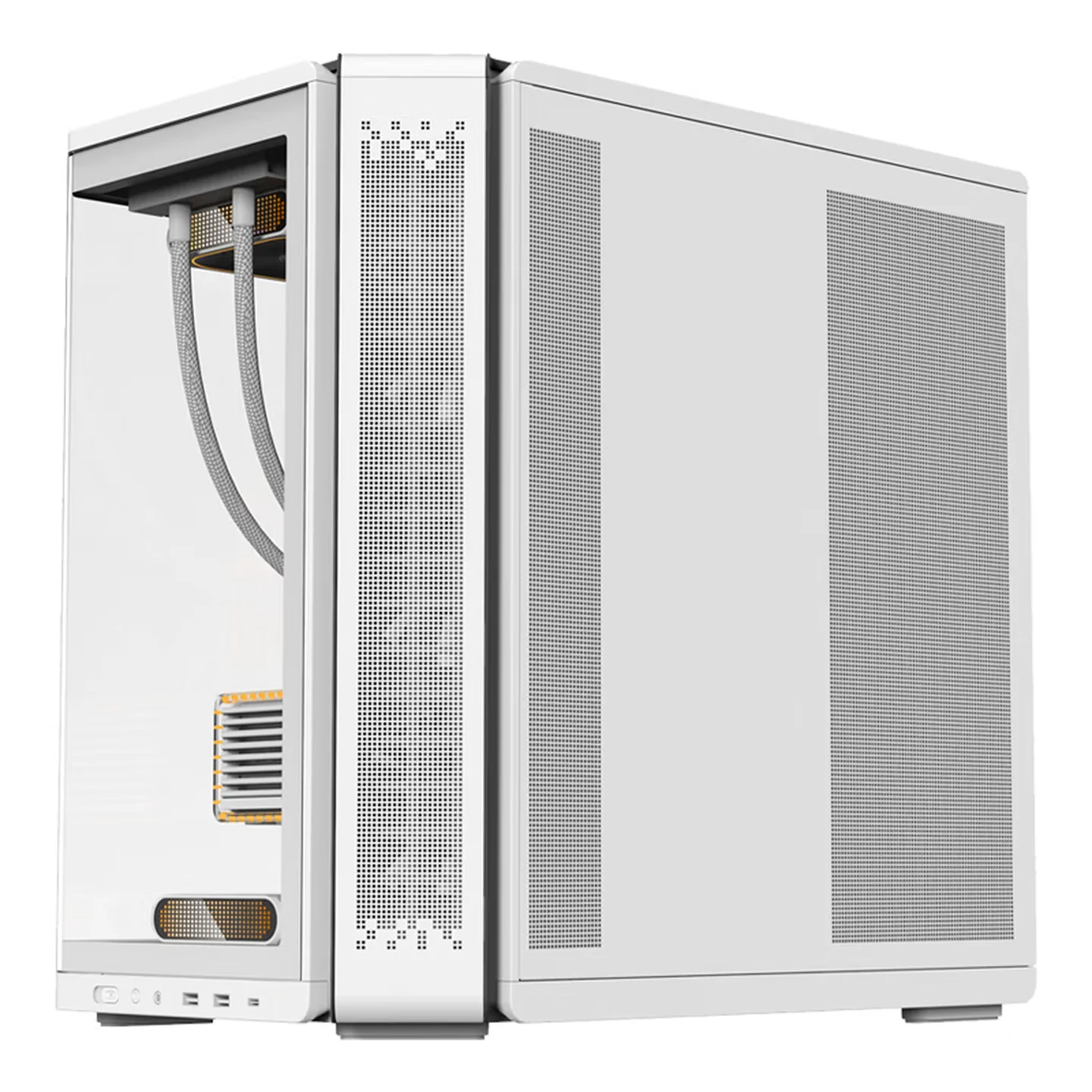 aigo starry chen 曲名ピラーレス ATXケース ディスプレイ付き Aigo Starry Chen ATX Mid-Tower Gaming PC Case with Curved Glass