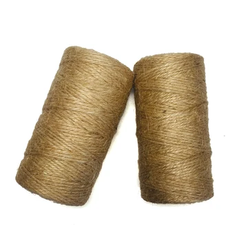 Wholesales Supply Customized Size Natural Fibre Brown 3mm Jute String Twine  - China Jute Twine and Packing Baler Jute Twine price