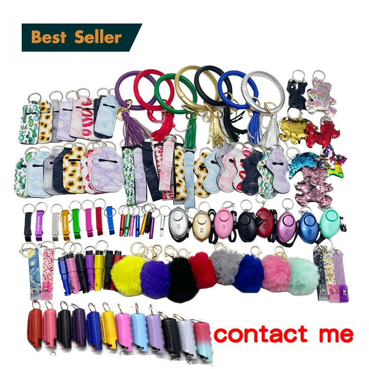 Safety Keychain Set Wholesale Self Defense Keychain Bulk Alarm Whistle ...