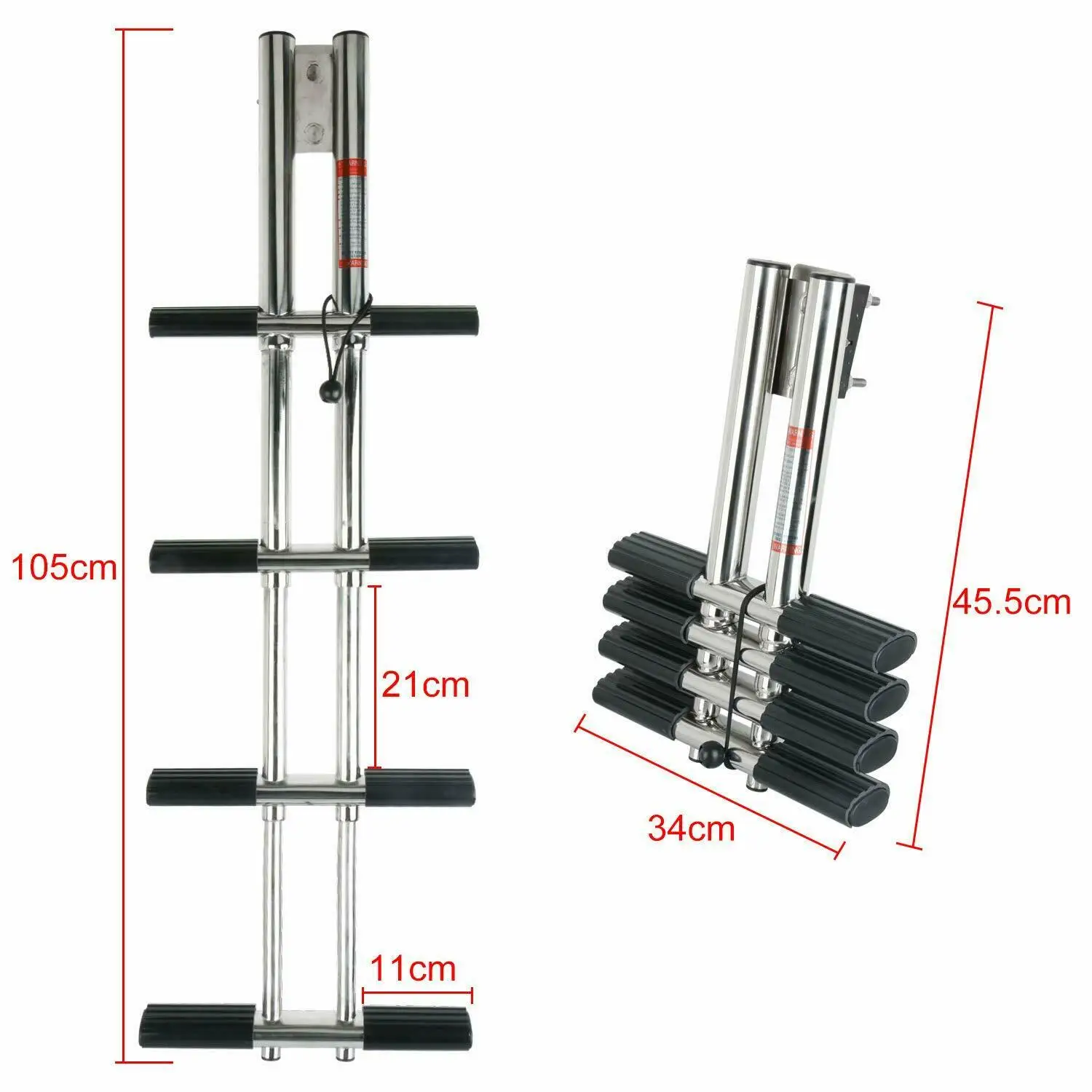 Boat Telescoping Ladder/heavyduty Ladder/ Folding Ladder 3 And 4 Step