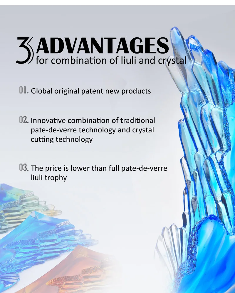 Honor Crystal Award for Engraving Wholesale Customized Competition Crystal Trophy Sandblasting Technique Custom Logo Shape for
