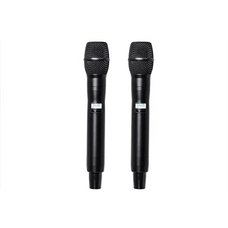 Adx400 Metal Microphone Noise Cancelling with UHF Wireless Handheld Microphone ADX 400 Wireless Studio Karaoke Microphone System