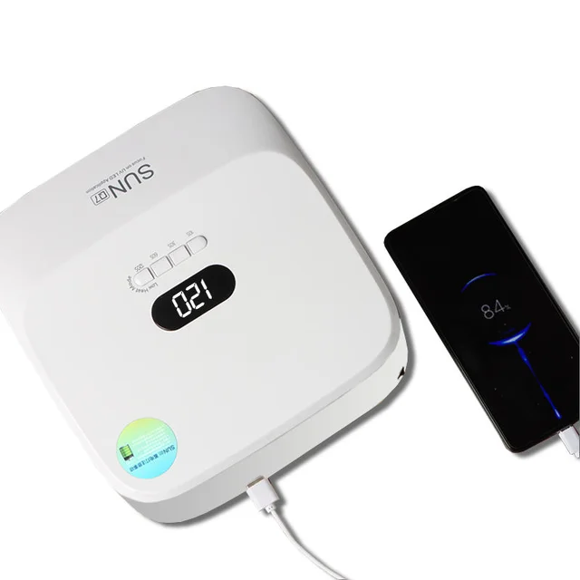 Factory OEM/ODM Logo  High-end Salons Portable Q7 4H Wireless UV LED Nail Lamp 3 Timer Modes Rapid Curing Art Polish Gel Dryer