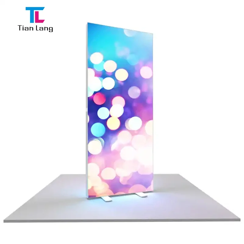 TianLang LED lysskåp utställningsutrustning pop up dispyer lysskåpreklamställ utställningsställram